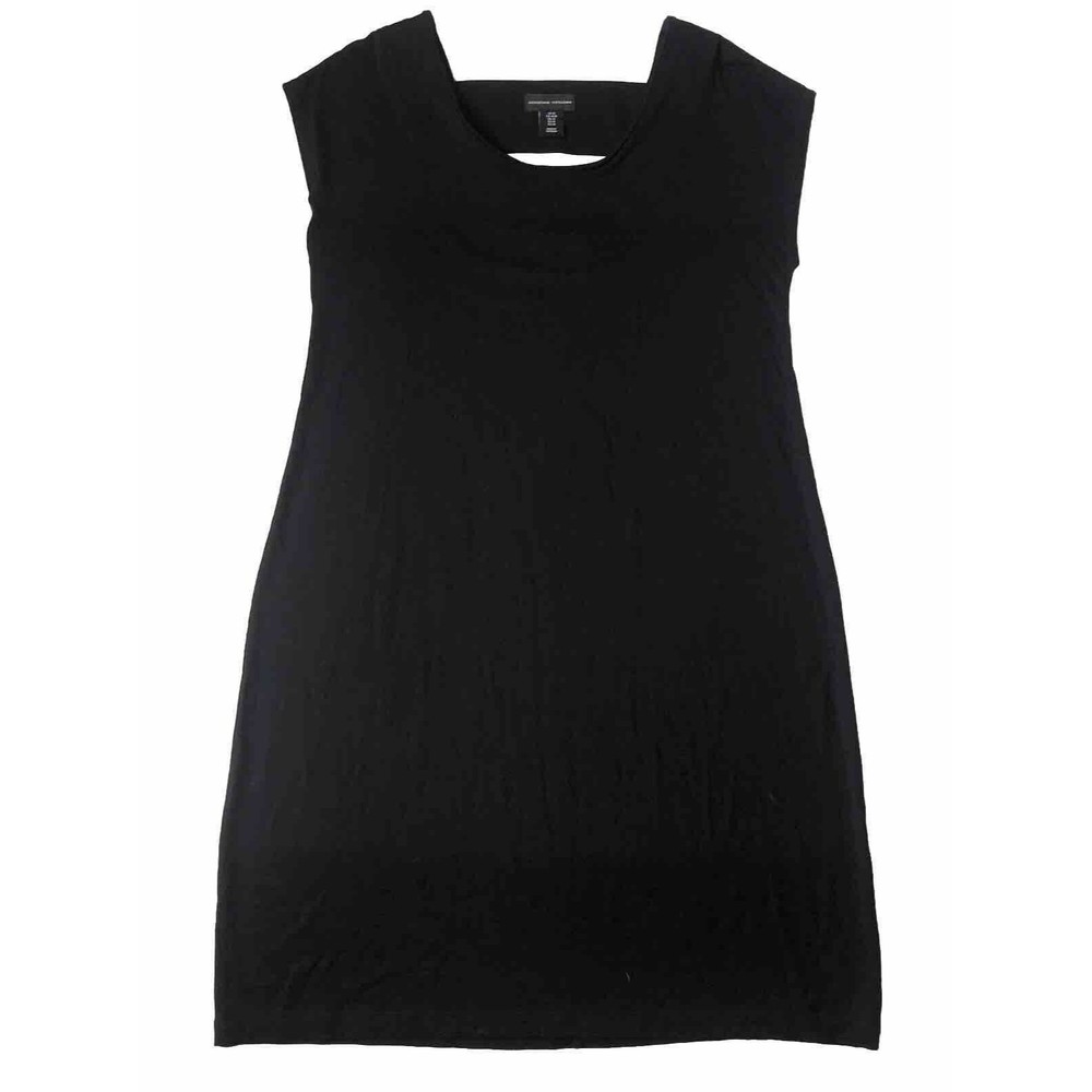 Adrienne Vittadini Black dress sleeveless women’s size Medium Back Cut Out